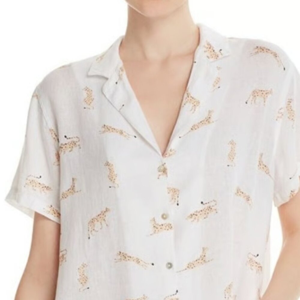 Rails Zuma Jungle Cat Linen Shirt